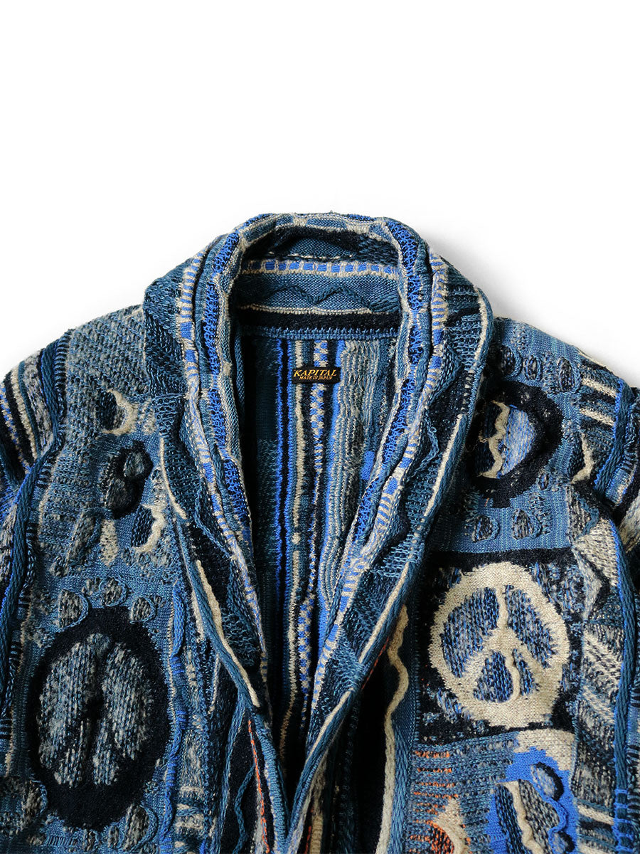 Kapital 7G Boro Gaudy Knit Cardigan