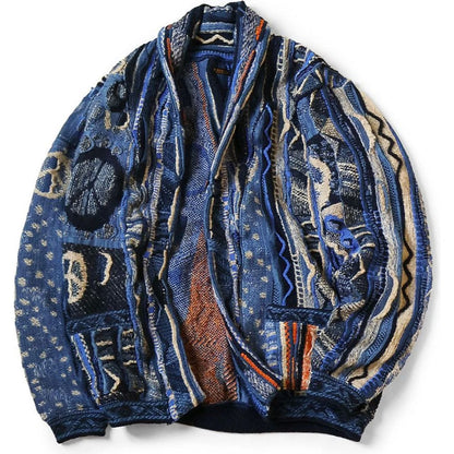 Kapital 7G Boro Gaudy Knit Cardigan