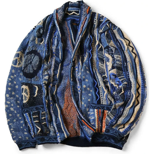 Kapital 7G Boro Gaudy Knit Cardigan