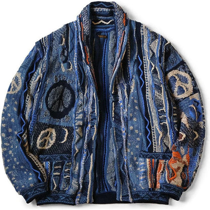 Kapital 7G Boro Gaudy Knit Cardigan