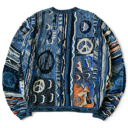 Kapital 7G Boro Gaudy Knit Crewneck Sweater