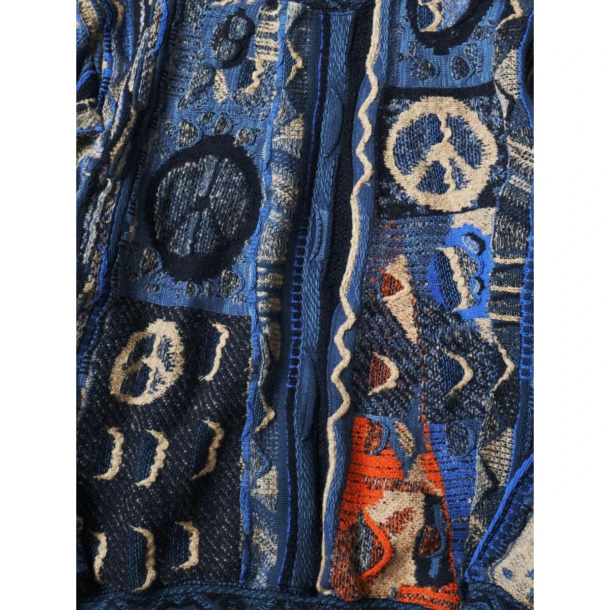 Kapital 7G Boro Gaudy Knit Crewneck Sweater