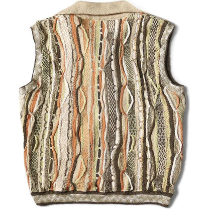Kapital 7G Knit Gaudy Half Zip Vest