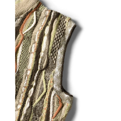 Kapital 7G Knit Gaudy Half Zip Vest