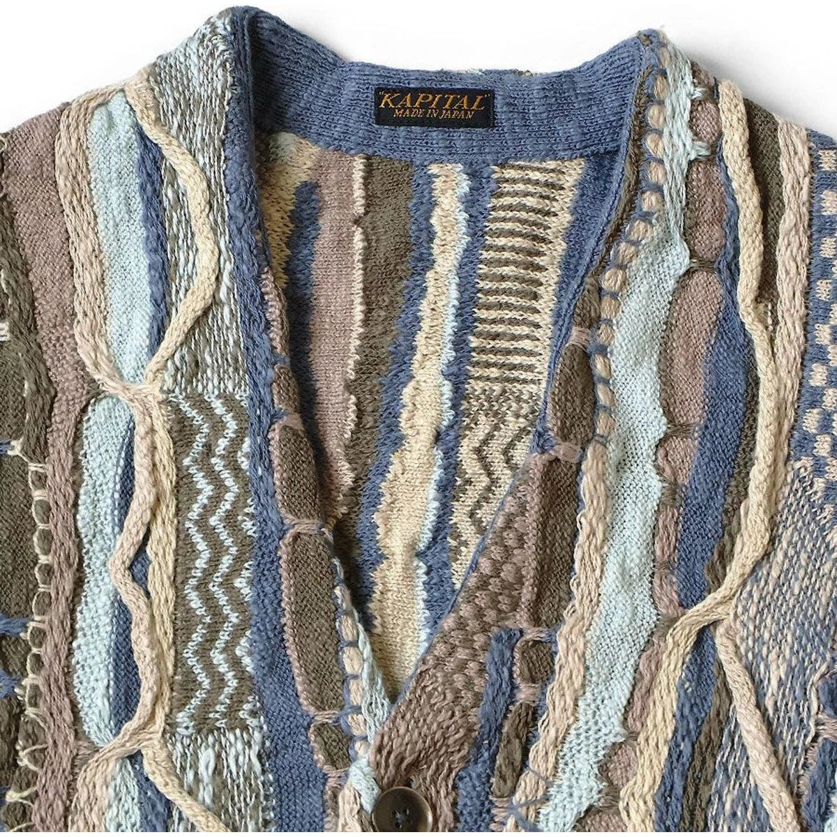 Kapital 7G Knit Gaudy Short Cardigan