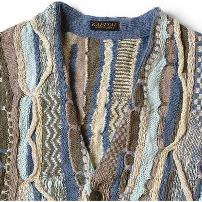 Kapital 7G Knit Gaudy Short Cardigan