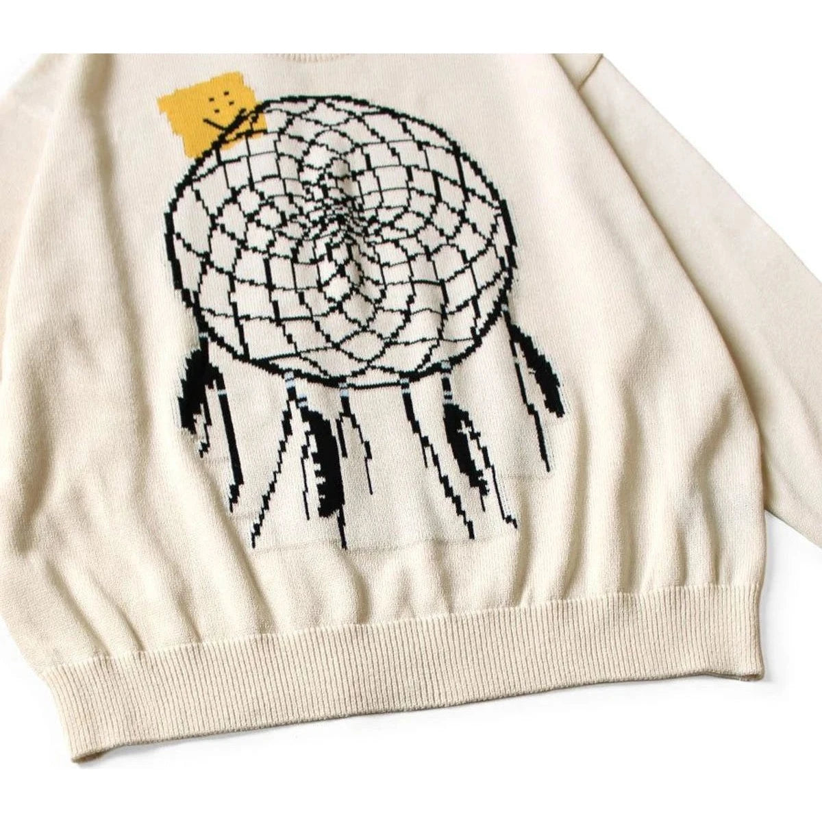 Kapital 7G Knit Peckish Dreamcatcher Crew Neck Sweater