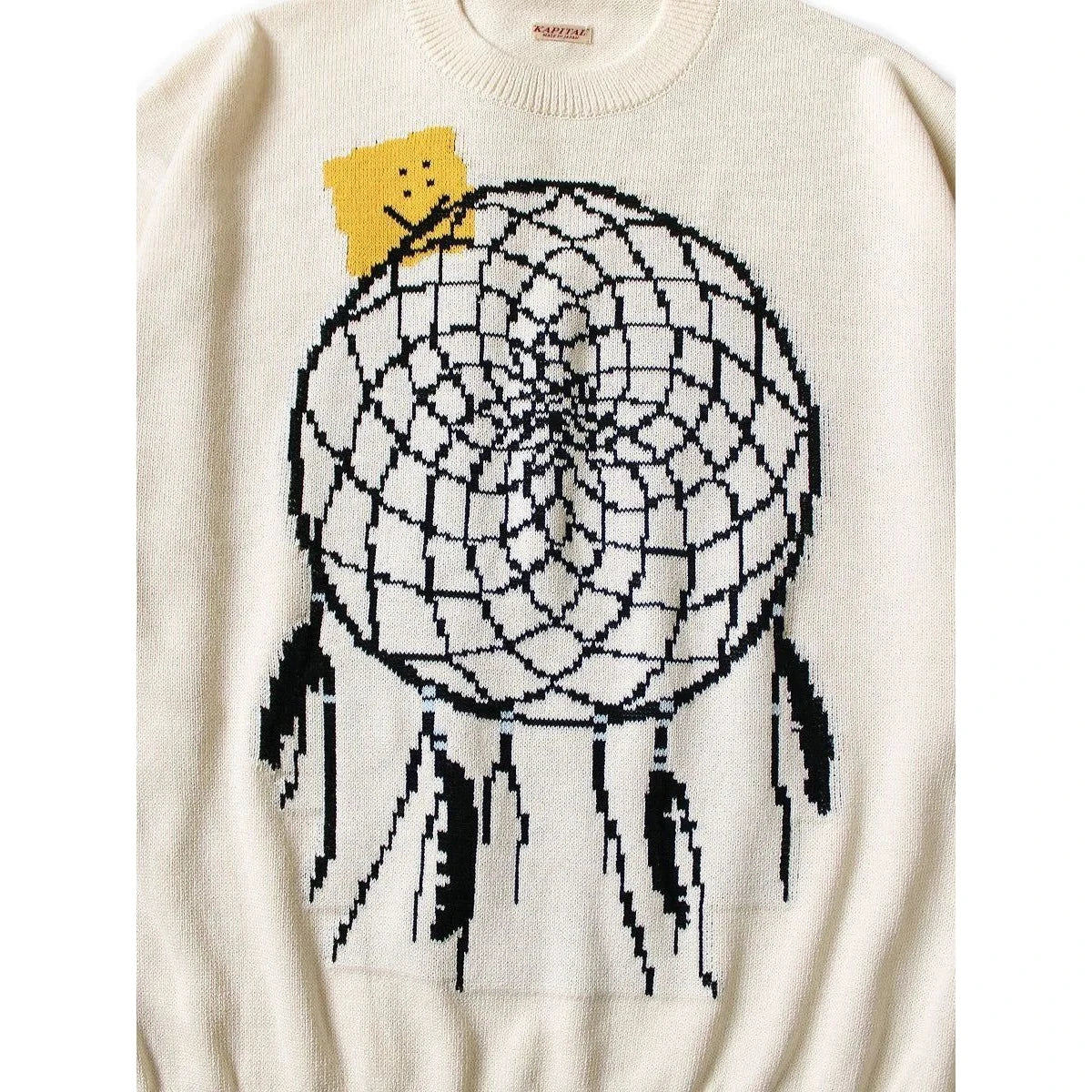 Kapital 7G Knit Peckish Dreamcatcher Crew Neck Sweater