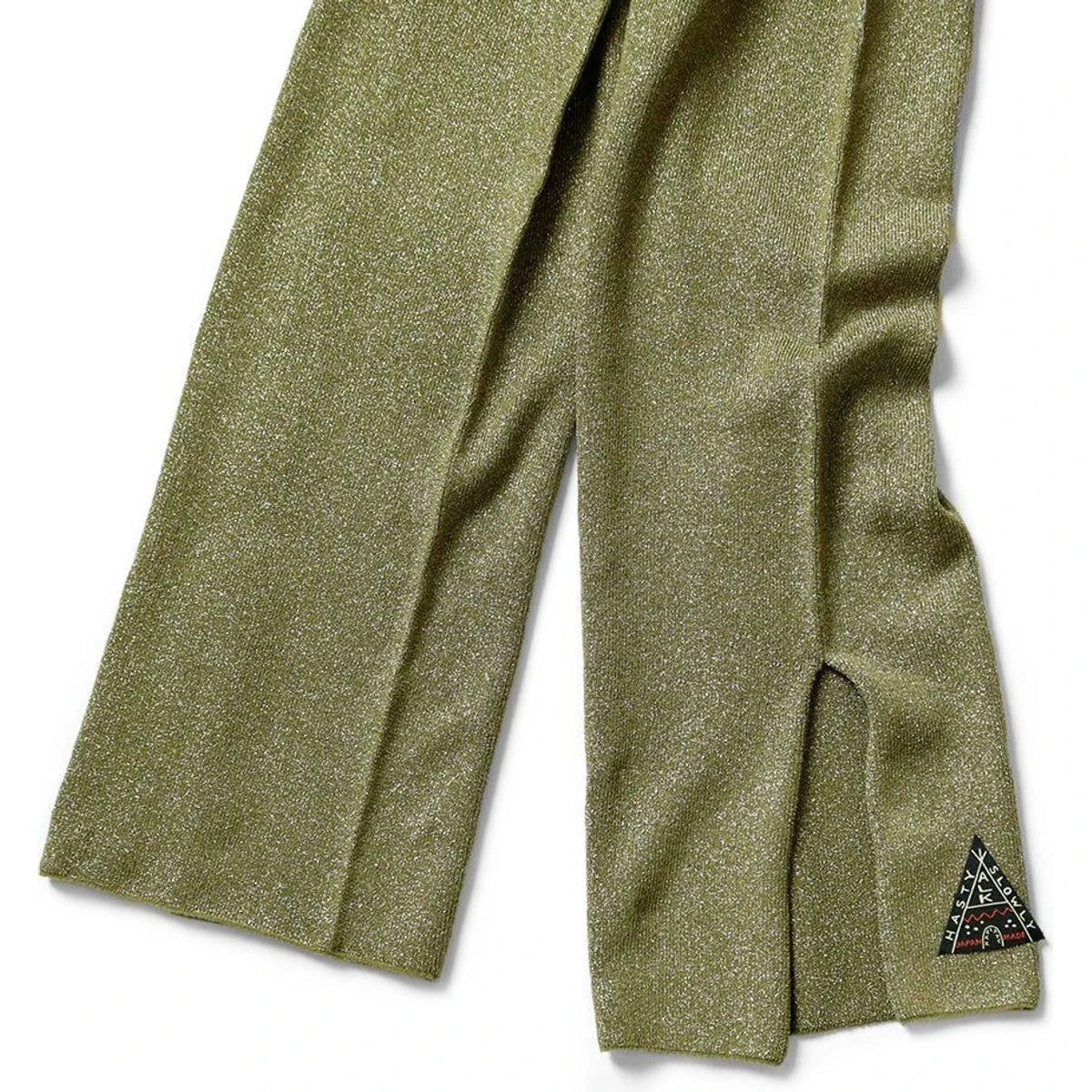 Kapital 7G Lame Yarn Slit Flare Leggings