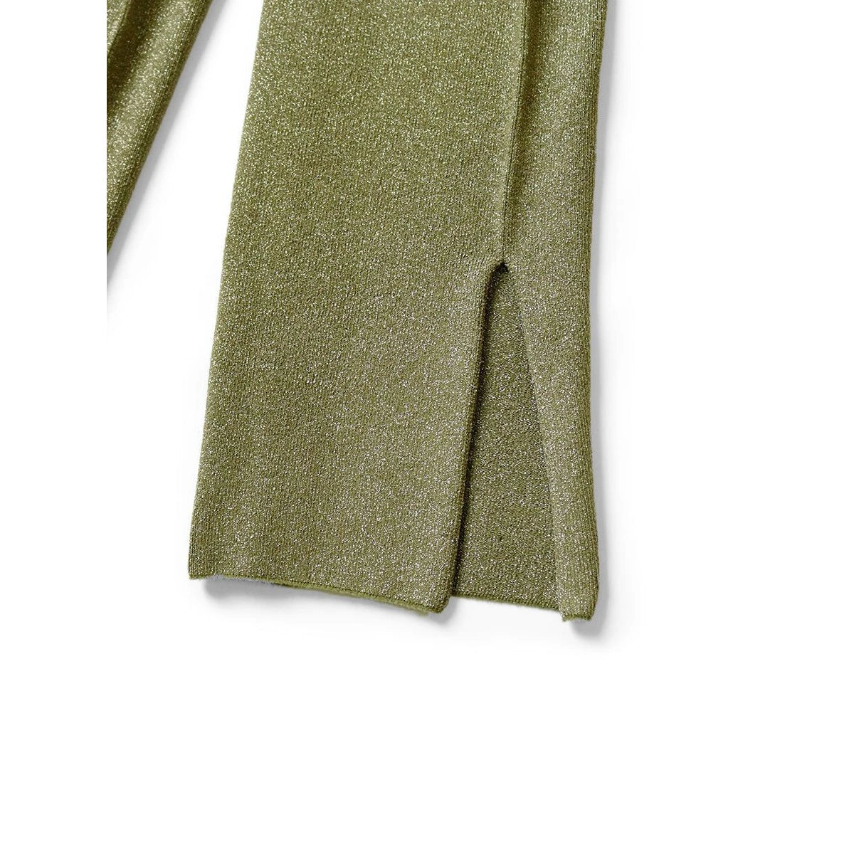 Kapital 7G Lame Yarn Slit Flare Leggings