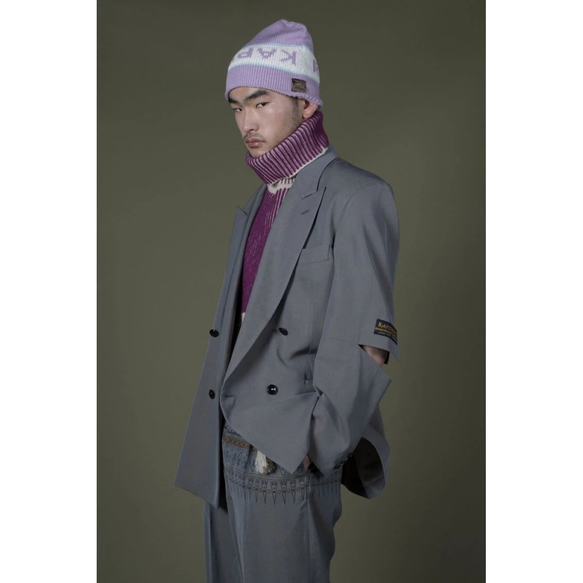 Kapital 7G Needle Punch Squid Knit Cap