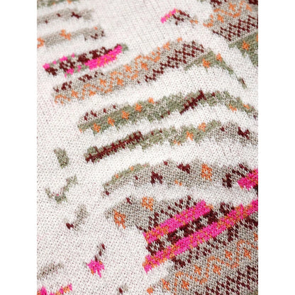 Kapital 7G Wool Fair Isle Bone Crew Sweater