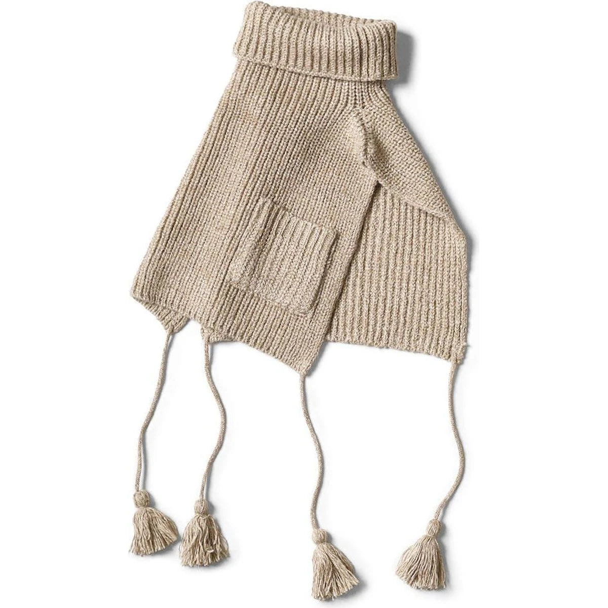 Kapital 7G Wool High Neck Bib Poncho
