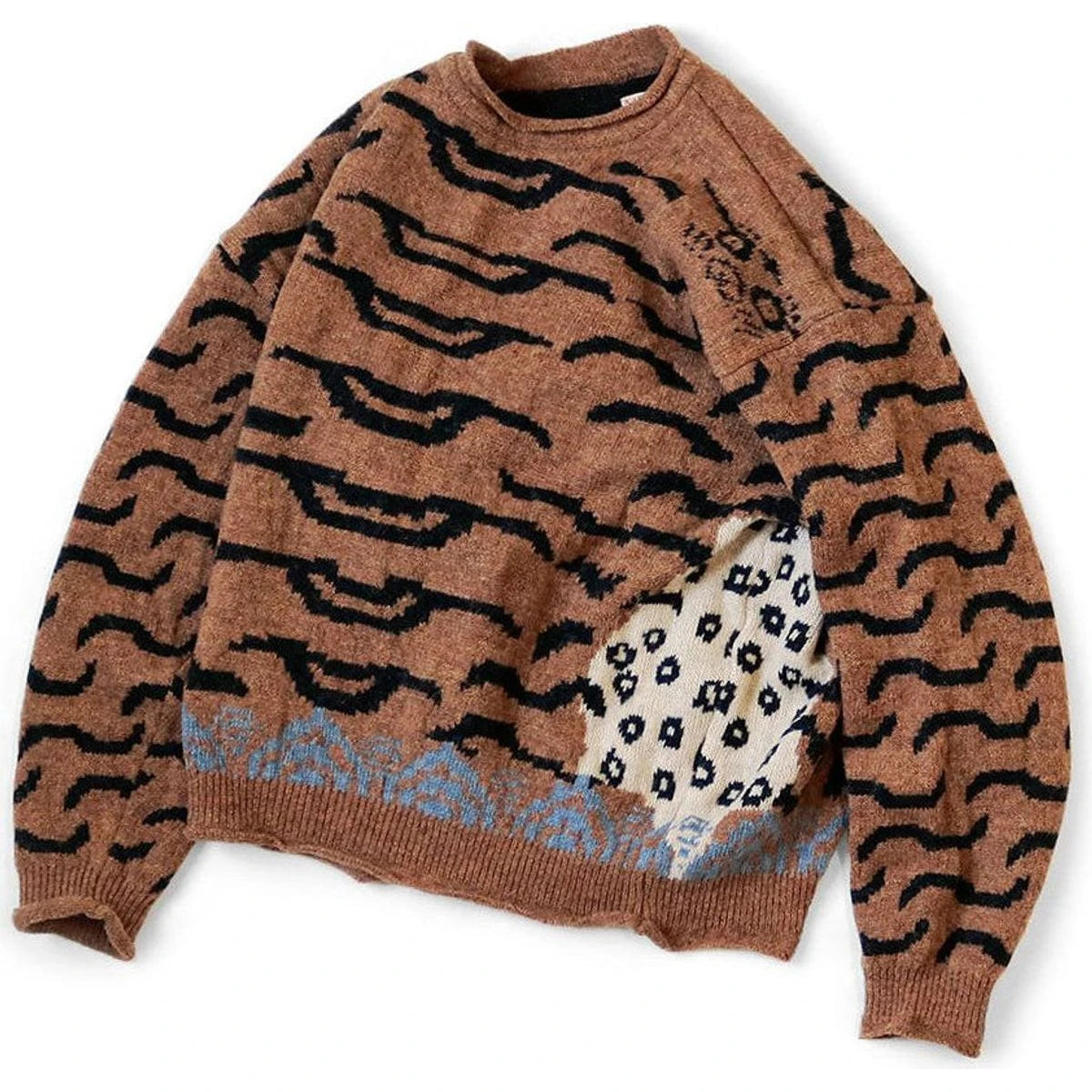 Kapital 7G Wool Nepal Tiger Crew Sweater