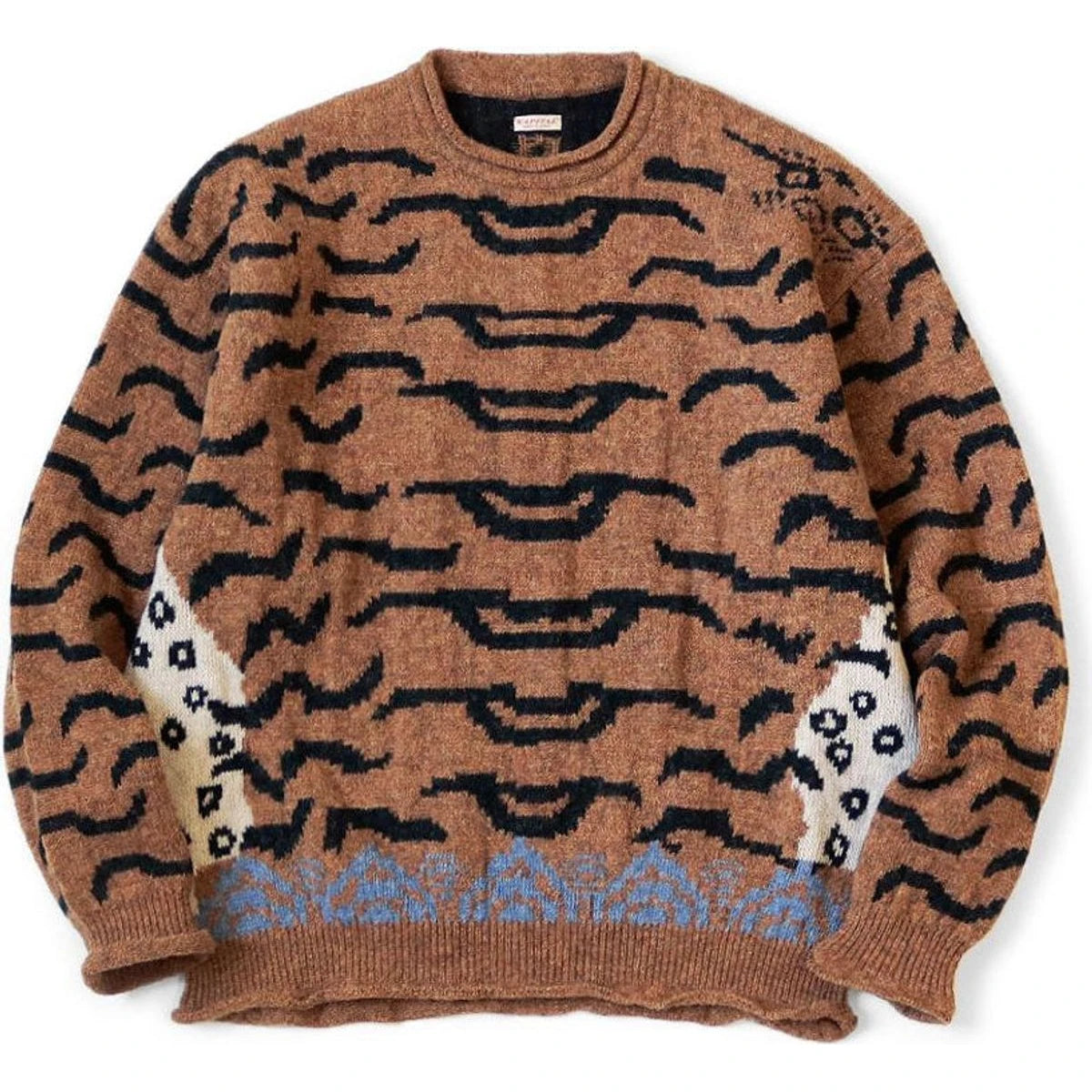 Kapital 7G Wool Nepal Tiger Crew Sweater