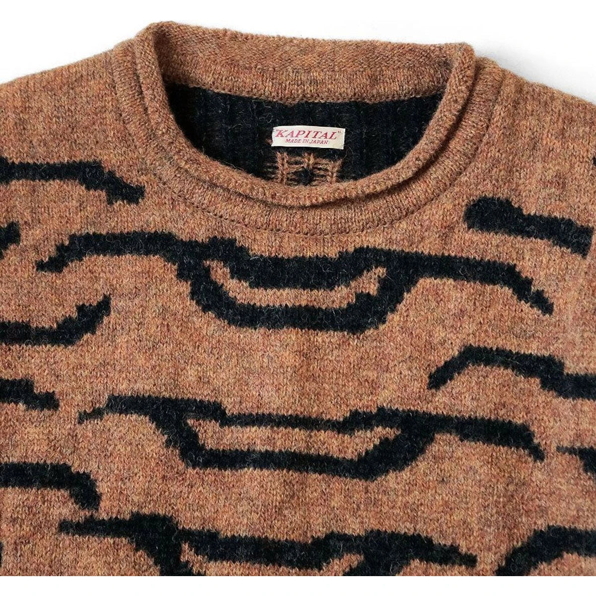 Kapital 7G Wool Nepal Tiger Crew Sweater