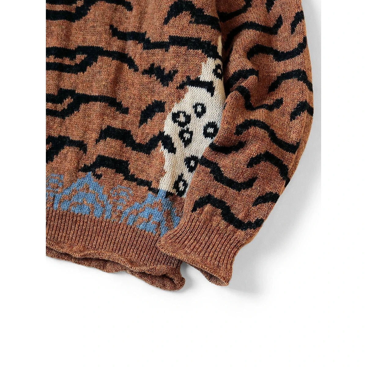 Kapital 7G Wool Nepal Tiger Crew Sweater