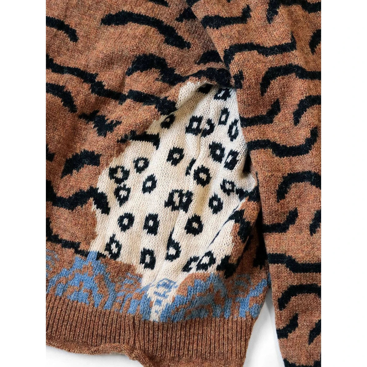Kapital 7G Wool Nepal Tiger Crew Sweater