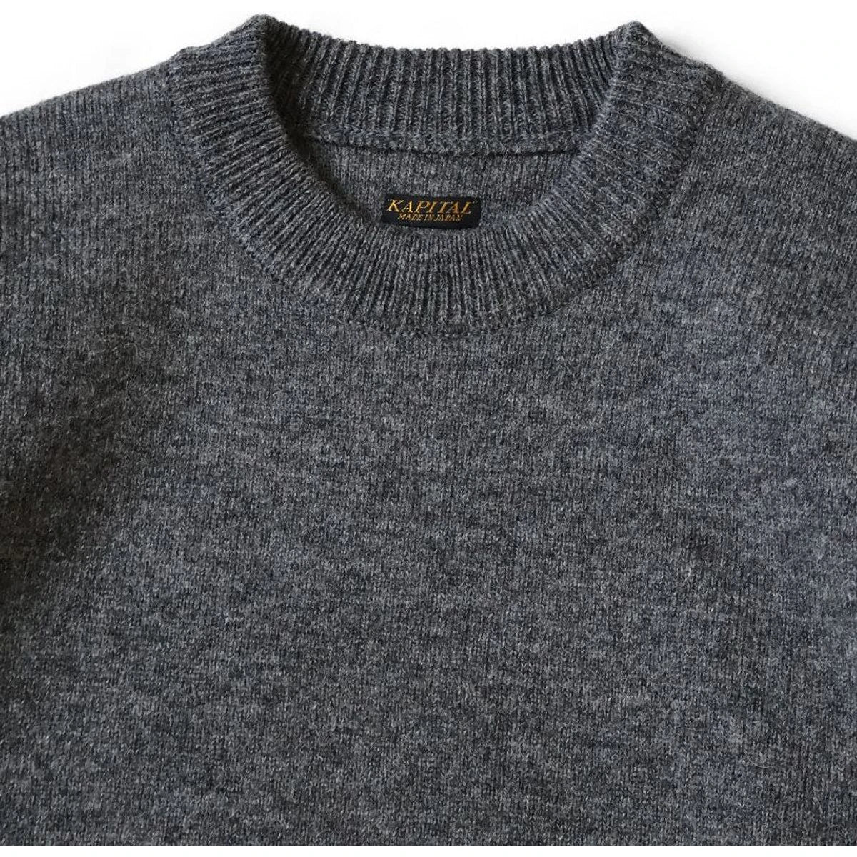 Kapital 7G Wool Windbreaker Big Crew Sweater