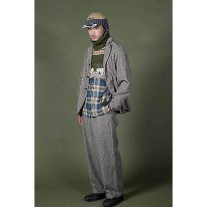 Kapital 8-Wale Corduroy Dawson-Stripe Pattern Easy Trousers