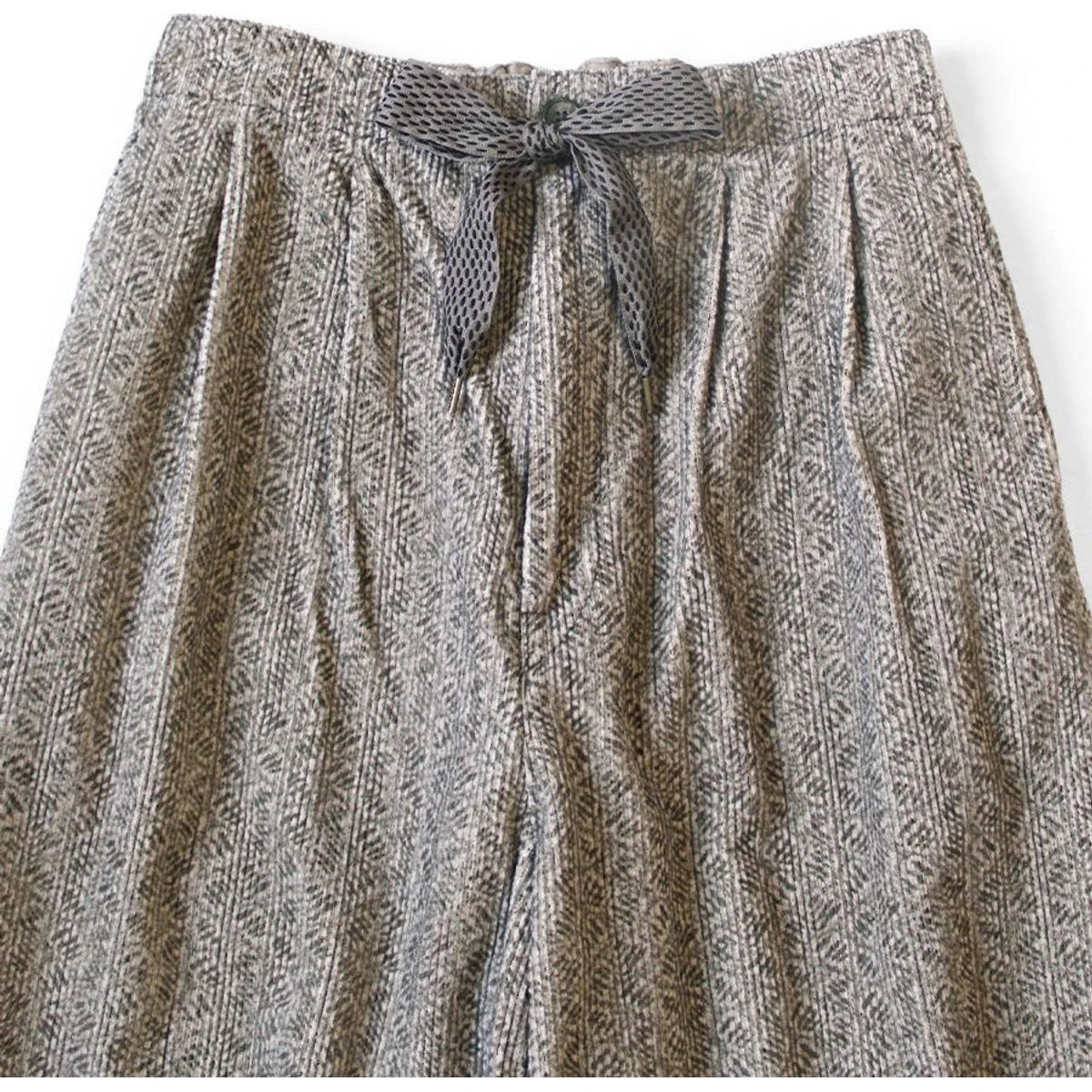 Kapital 8-Wale Corduroy Dawson-Stripe Pattern Easy Trousers