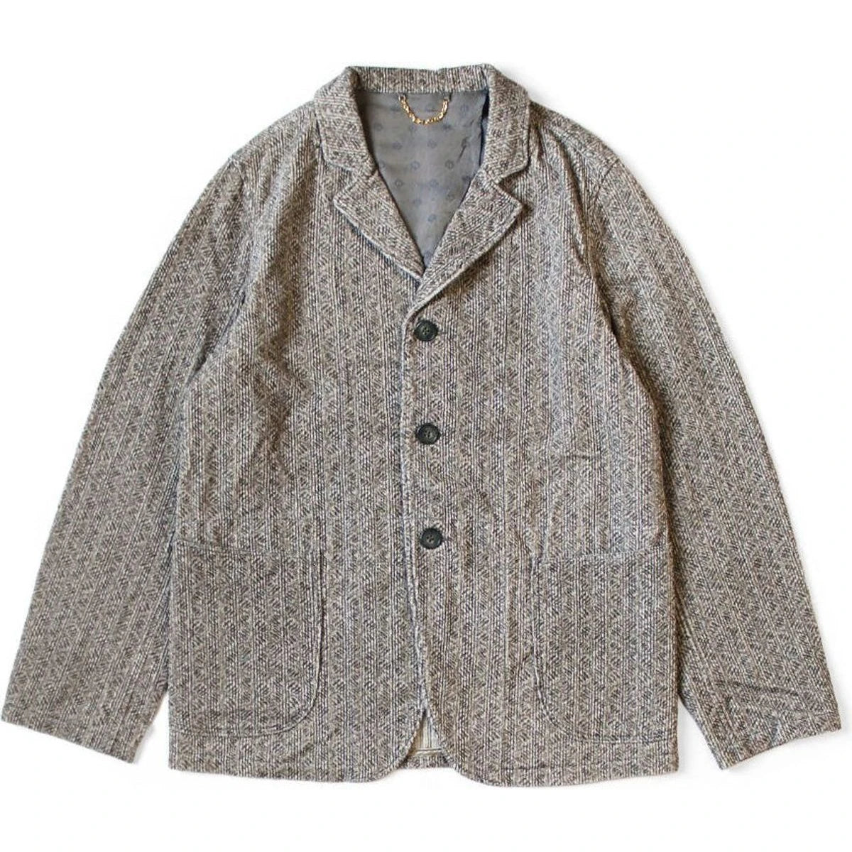 Kapital 8-Wale Corduroy Dawson-Stripe Pattern Hospital Jacket