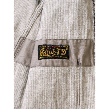 Kapital 8-Wale Corduroy Dawson-Stripe Pattern Hospital Jacket