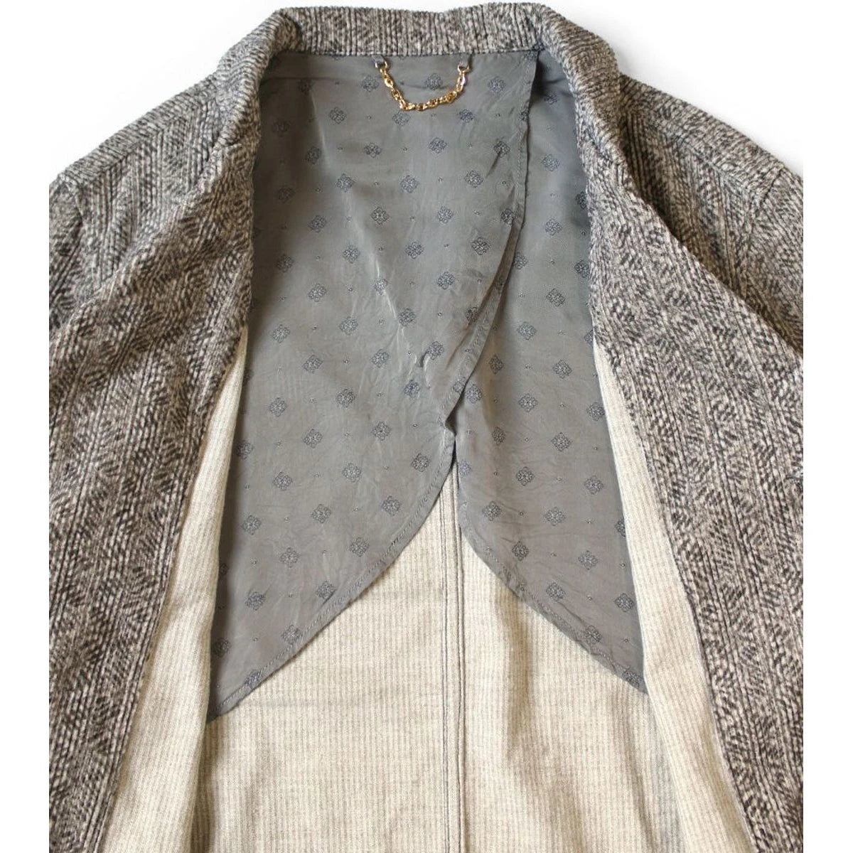 Kapital 8-Wale Corduroy Dawson-Stripe Pattern Hospital Jacket