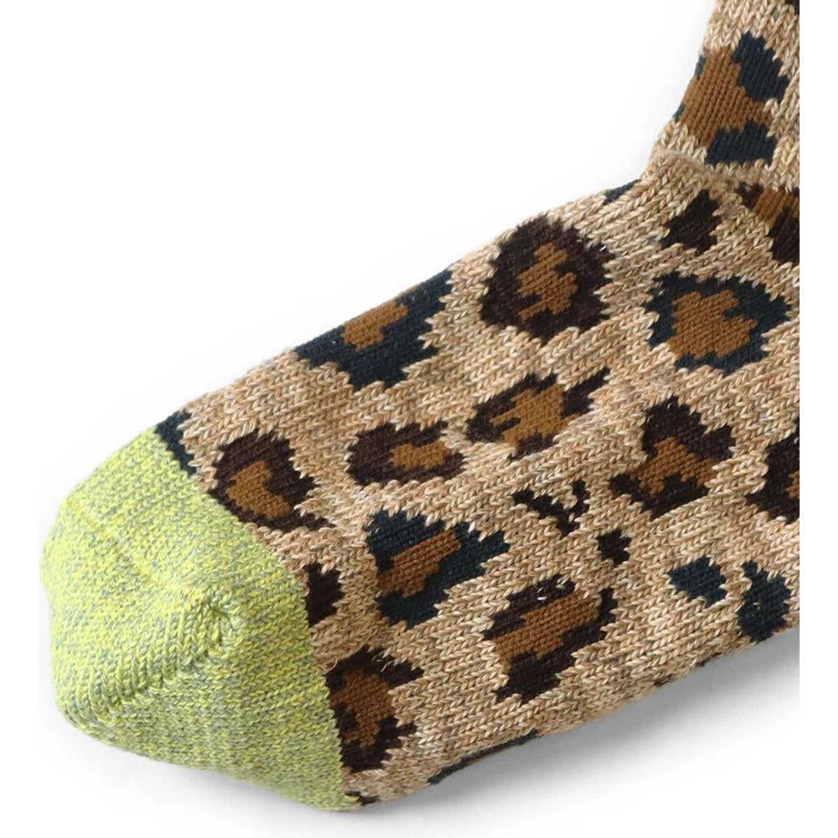 Kapital 84 Rainbowy Happy Heel Leopard Ankle Socks