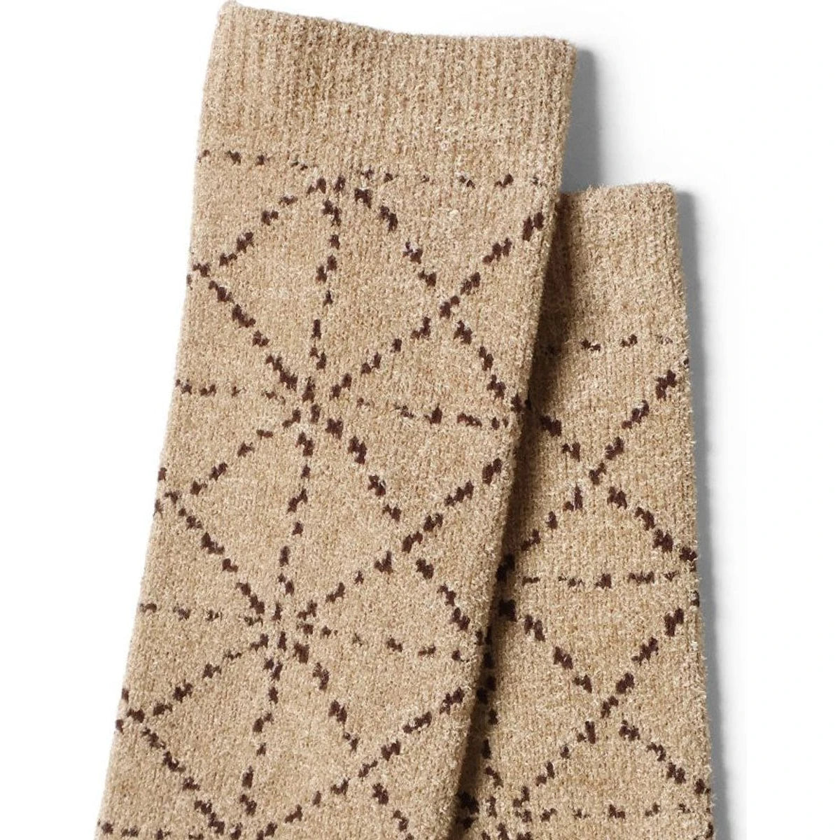 Kapital 84 Strands Of Mohair Yarn Sashiko Knee Socks
