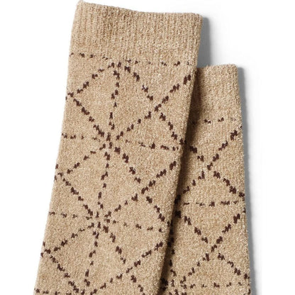 Kapital 84 Strands Of Mohair Yarn Sashiko Knee Socks