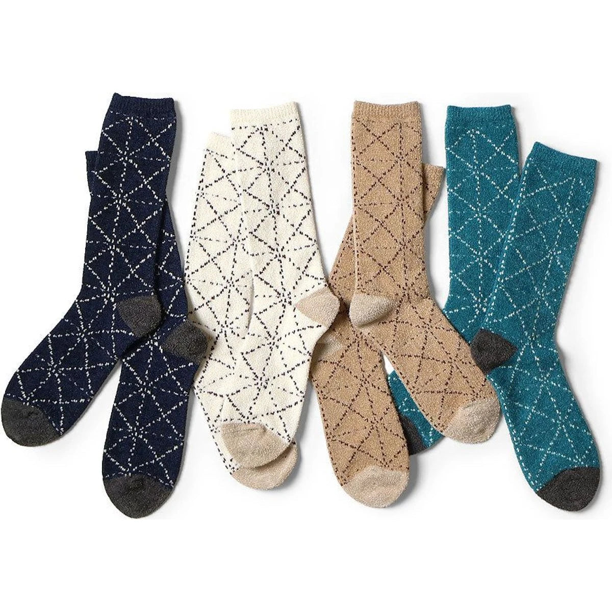 Kapital 84 Strands Of Mohair Yarn Sashiko Socks