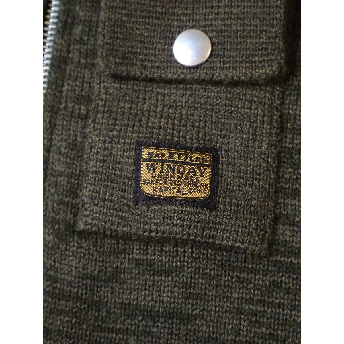 Kapital 8G Cotton Wool Nickel 4 Quarter Zip Sweater