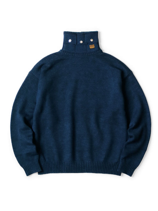 Kapital 8G Cotton Wool Nickel High Neck Sweater