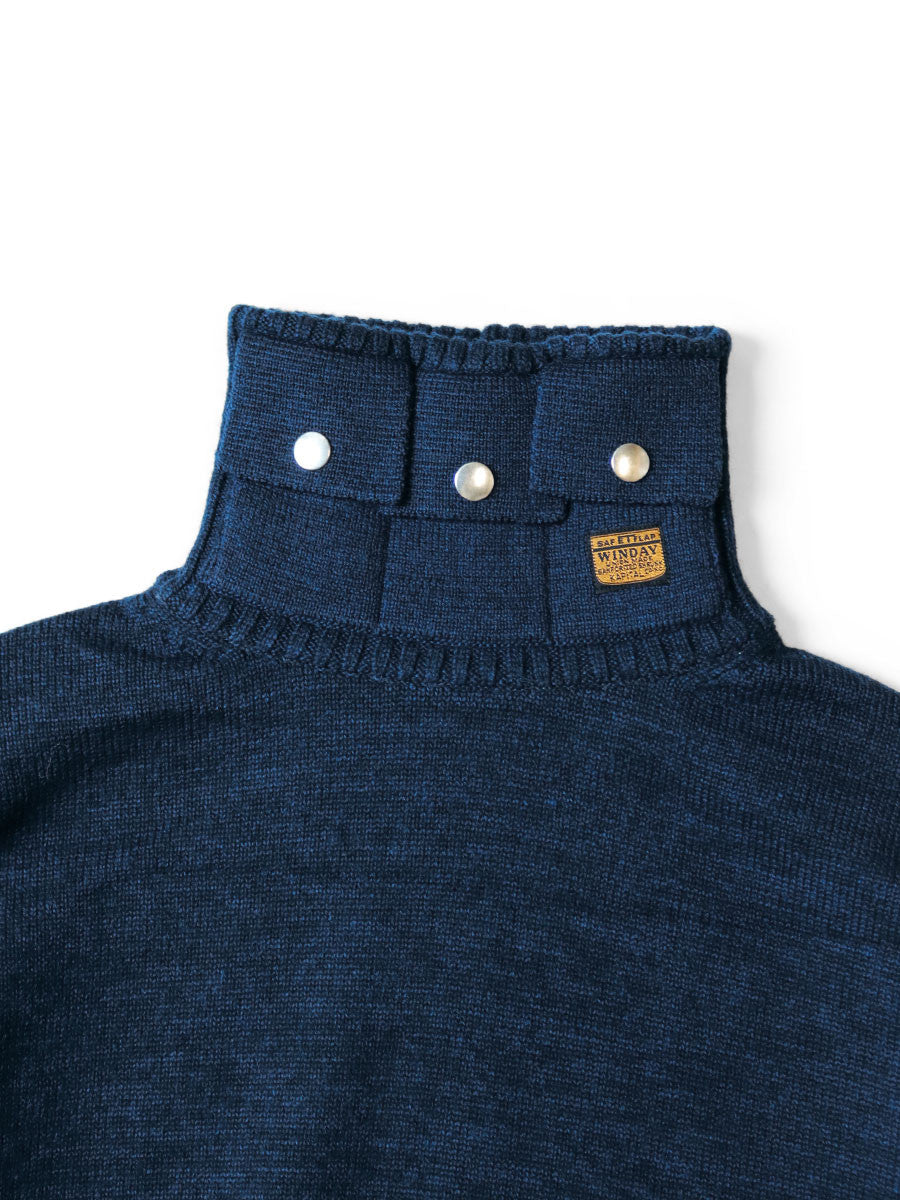 Kapital 8G Cotton Wool Nickel High Neck Sweater