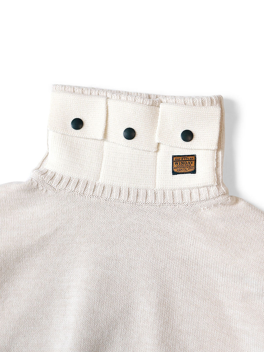 Kapital 8G Cotton Wool Nickel High Neck Sweater
