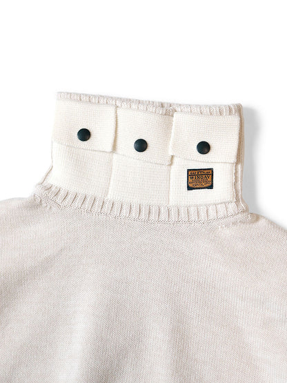Kapital 8G Cotton Wool Nickel High Neck Sweater