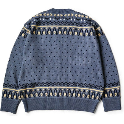 Kapital 8G Fair Isle Crew Sweater (Canoe)
