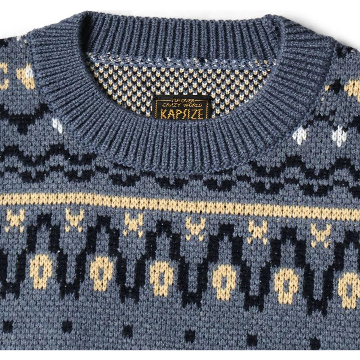 Kapital 8G Fair Isle Crew Sweater (Canoe)