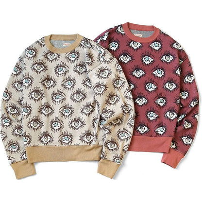 Kapital 8G Jacquard Knit Speakeasy Pattern Vintage Sweater