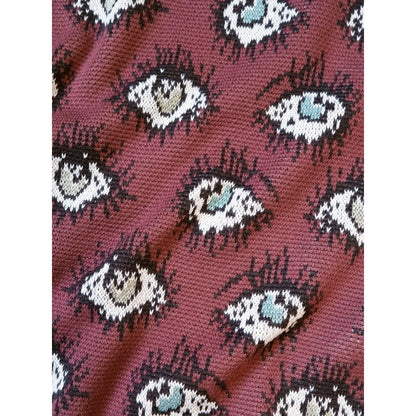 Kapital 8G Jacquard Knit Speakeasy Pattern Vintage Sweater