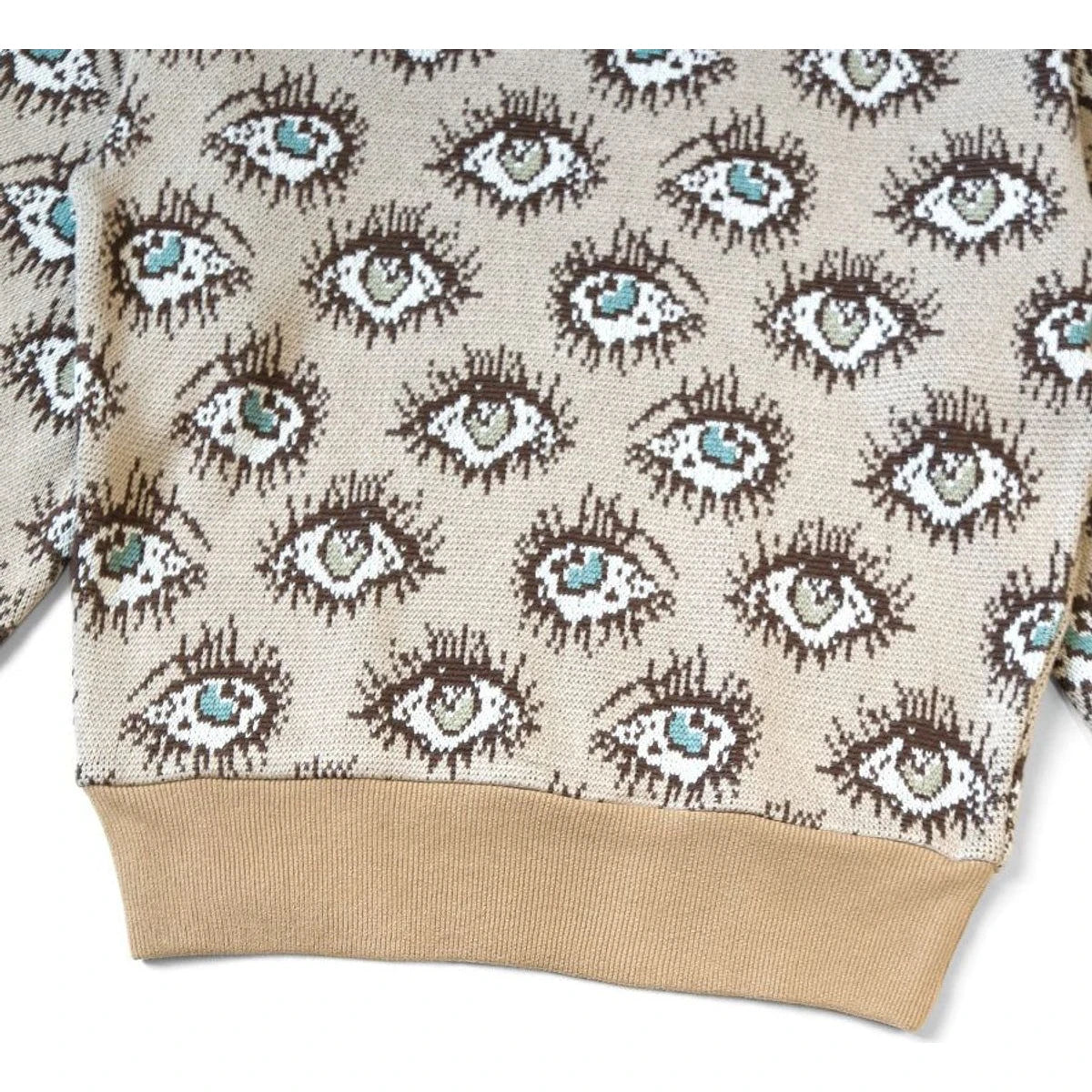 Kapital 8G Jacquard Knit Speakeasy Pattern Vintage Sweater