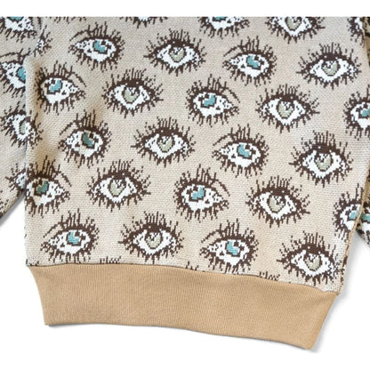 Kapital 8G Jacquard Knit Speakeasy Pattern Vintage Sweater