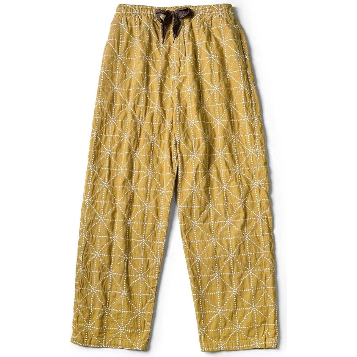 Kapital 8oz Color Denim Folk-Dojo Embroidery Easy Baggy Pants