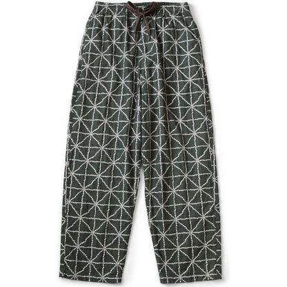 Kapital 8oz Color Denim Folk-Dojo Embroidery Easy Baggy Pants