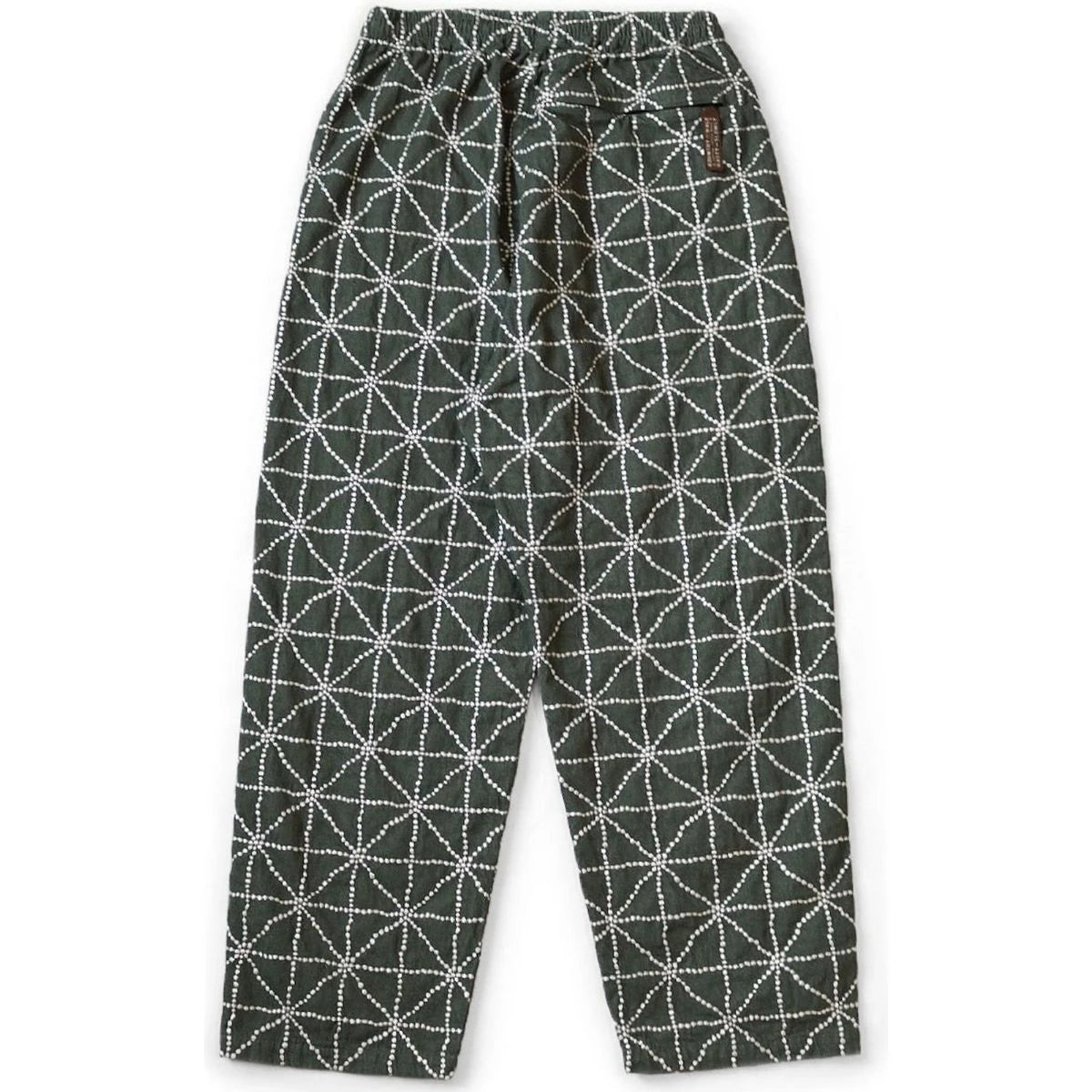 Kapital 8oz Color Denim Folk-Dojo Embroidery Easy Baggy Pants