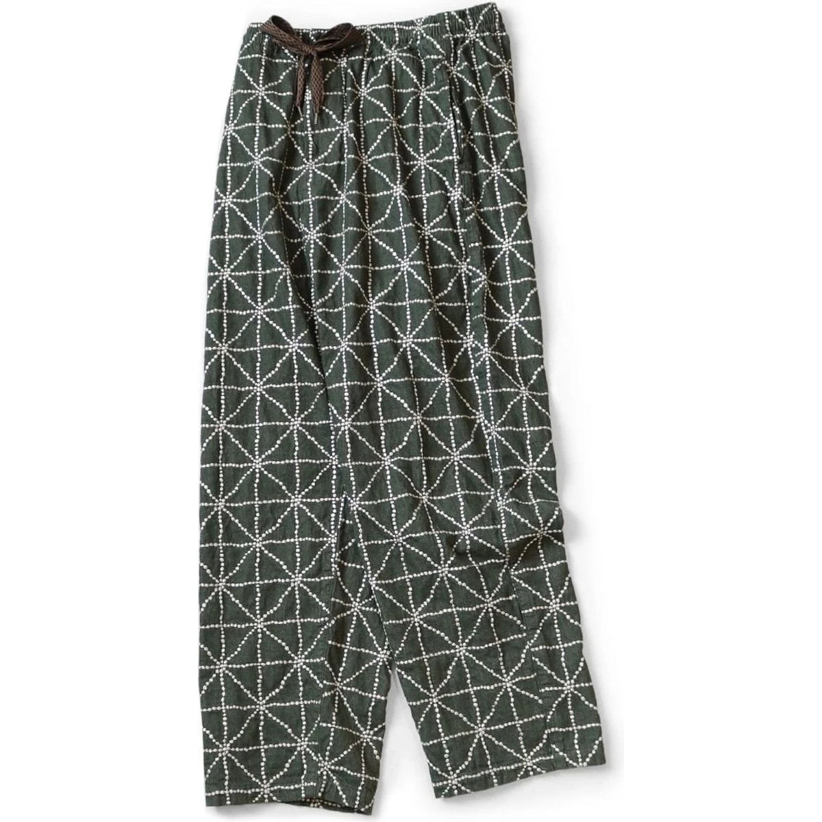 Kapital 8oz Color Denim Folk-Dojo Embroidery Easy Baggy Pants