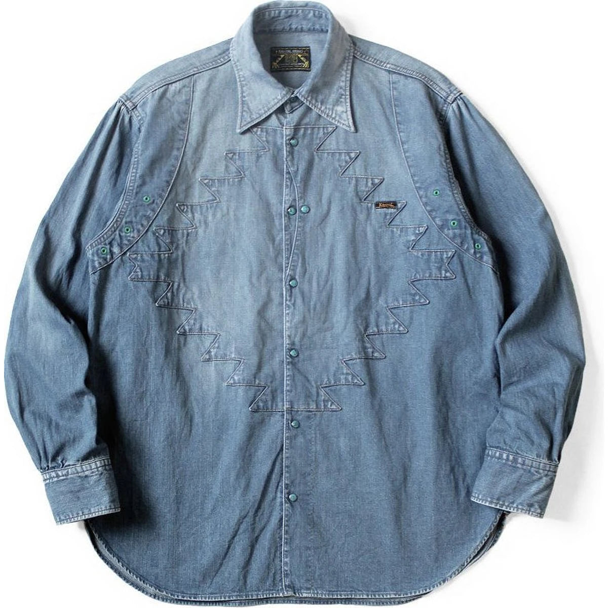 Kapital 8oz Denim Thunderbird Husky Western Shirt (Processed)