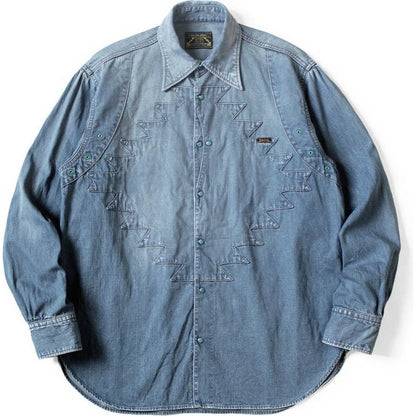 Kapital 8oz Denim Thunderbird Husky Western Shirt (Processed)