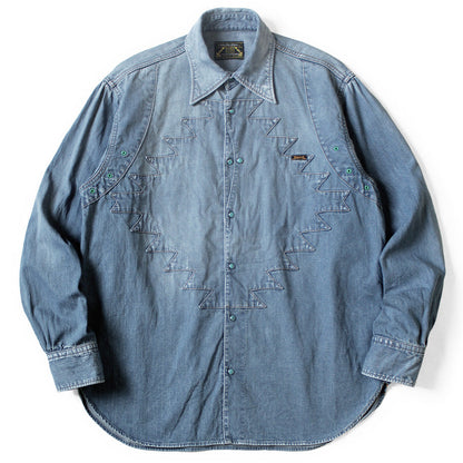 Kapital 8oz Denim Thunderbird Husky Western Shirt (Processed)